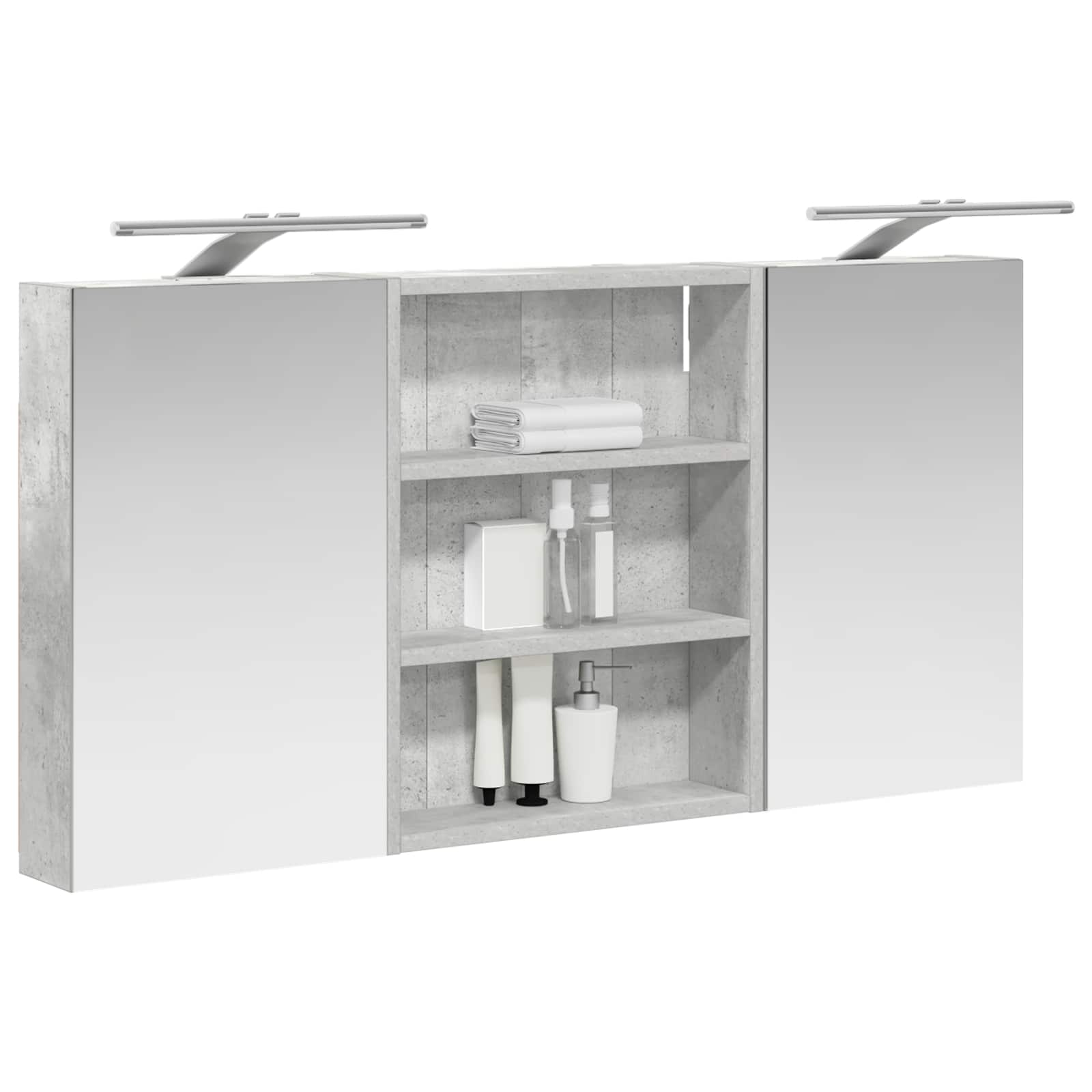 Badezimmerschrank-Set 3 pcs 80 x 10,5 x 50 cm Holzwerkstoff