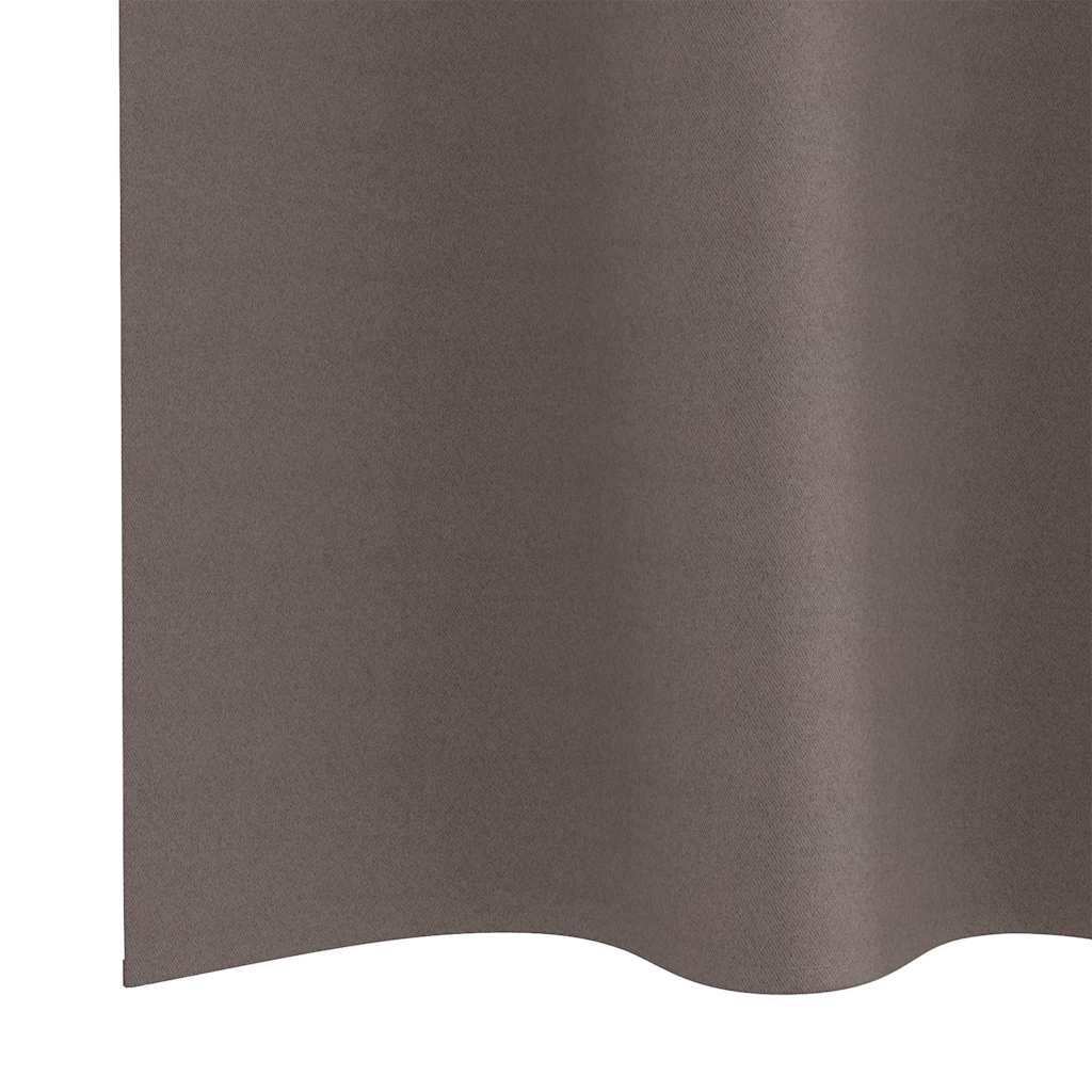 Verdunkelungs-Vorhänge mit Ringen 2 pcs Beige 140 x 140 cm