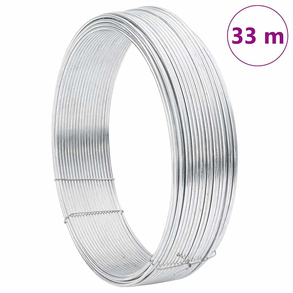 Zaun-Bindedraht 250 m 0,9/1,4 mm Stahl Schwarzgrün