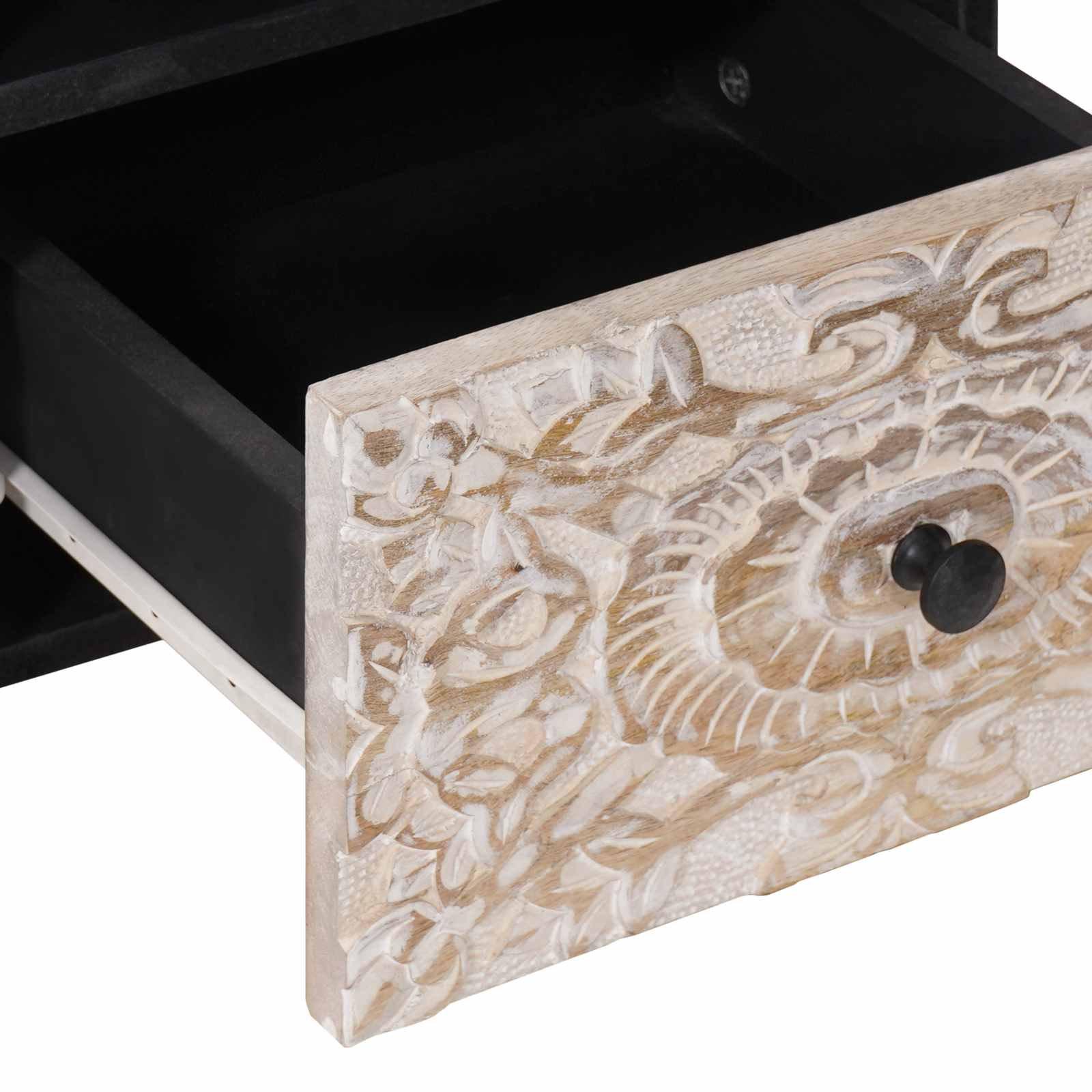 TV-Schränk Braun 70 x 33,5 x 46 cm Massivholz Mango
