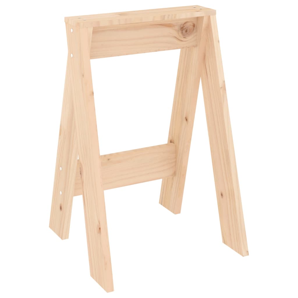 Hocker 2 Stk. 40x40x45 cm Massivholz Kiefer