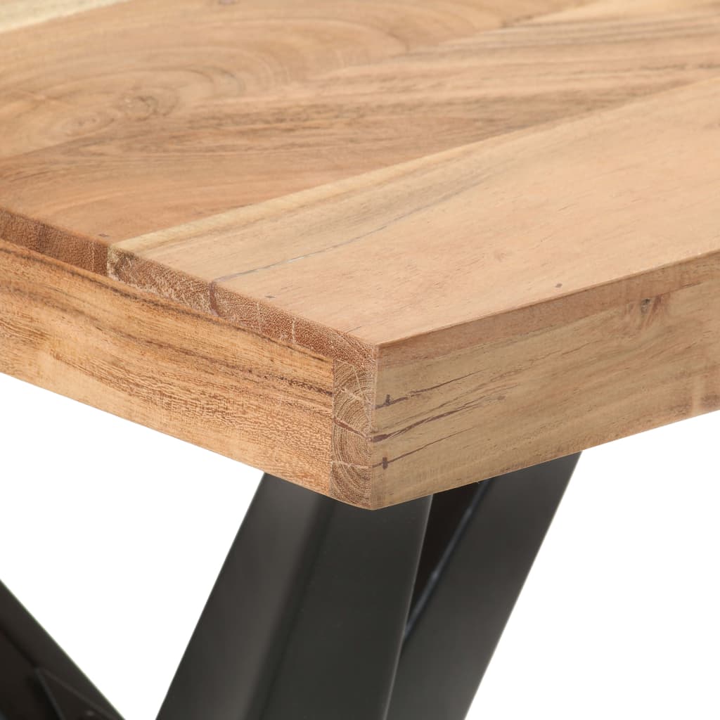 Esstisch 160x80x76 cm Massivholz Akazie