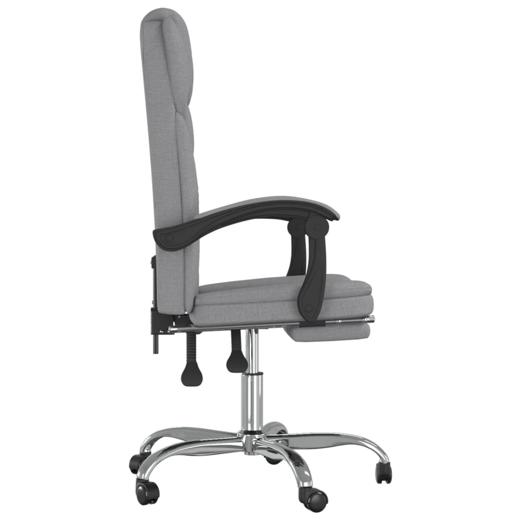 Bürostuhl mit Liegefunktion Taupe Stoff