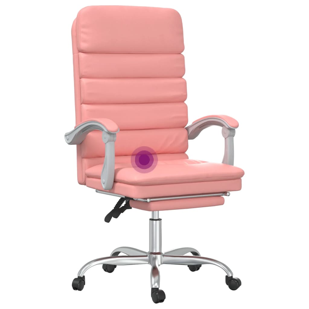 Bürostuhl mit Massagefunktion Schwarz Kunstleder