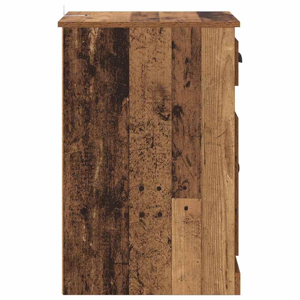 Beistellschrank mit Schublade Weiß 40x50x75 cm Holzwerkstoff