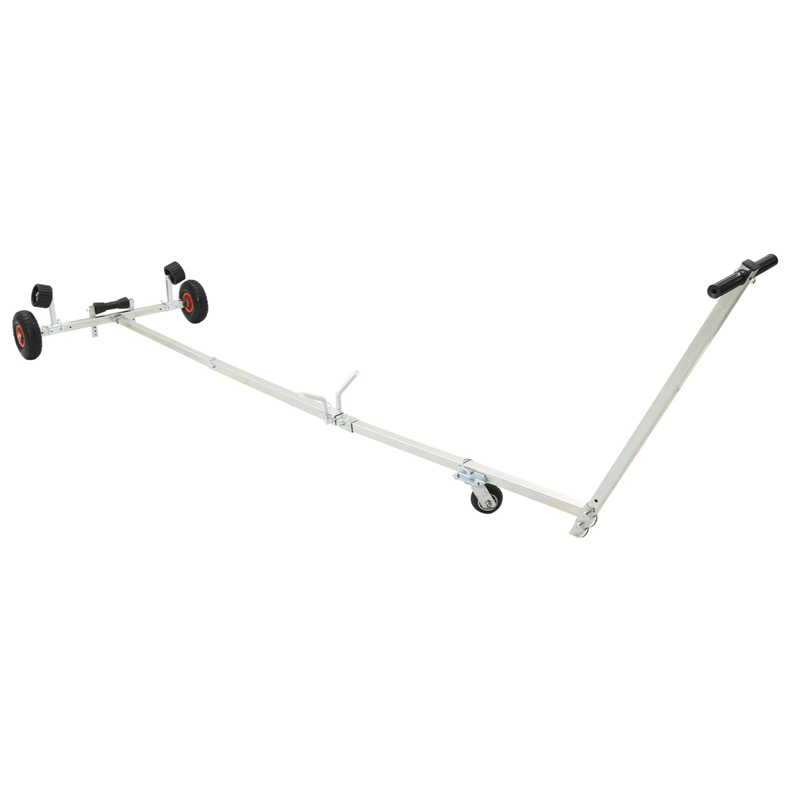 Verstellbarer Bootstrailer mit Luftreifen 200 kg Load Silber
