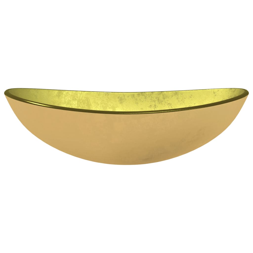 Waschbecken Hartglas 54,5x35x15,5 cm Transparent