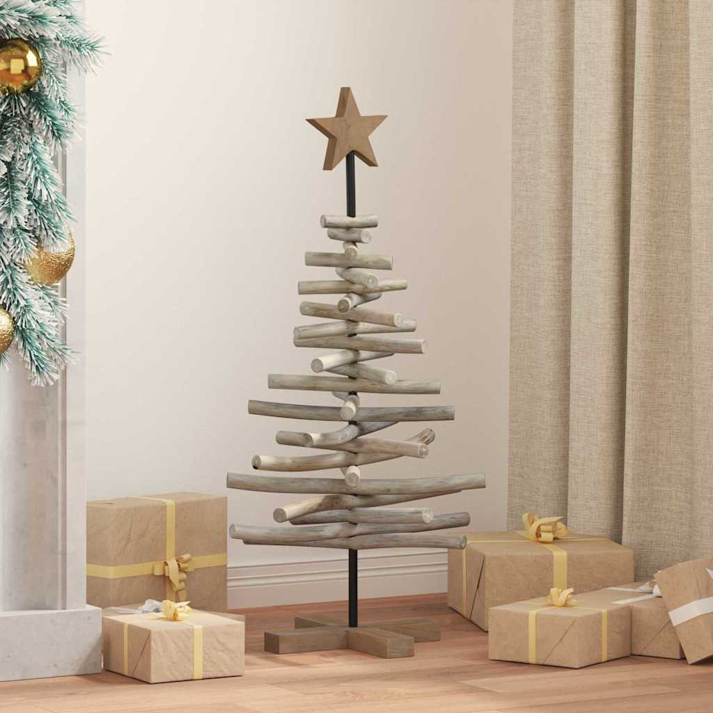 Weihnachtsbaum mit Ständer Braun 60 cm Massivholz Teak