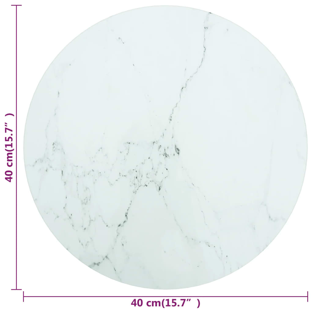Tischplatte aus gehärtetem Glas quadratisch 700x700 mm