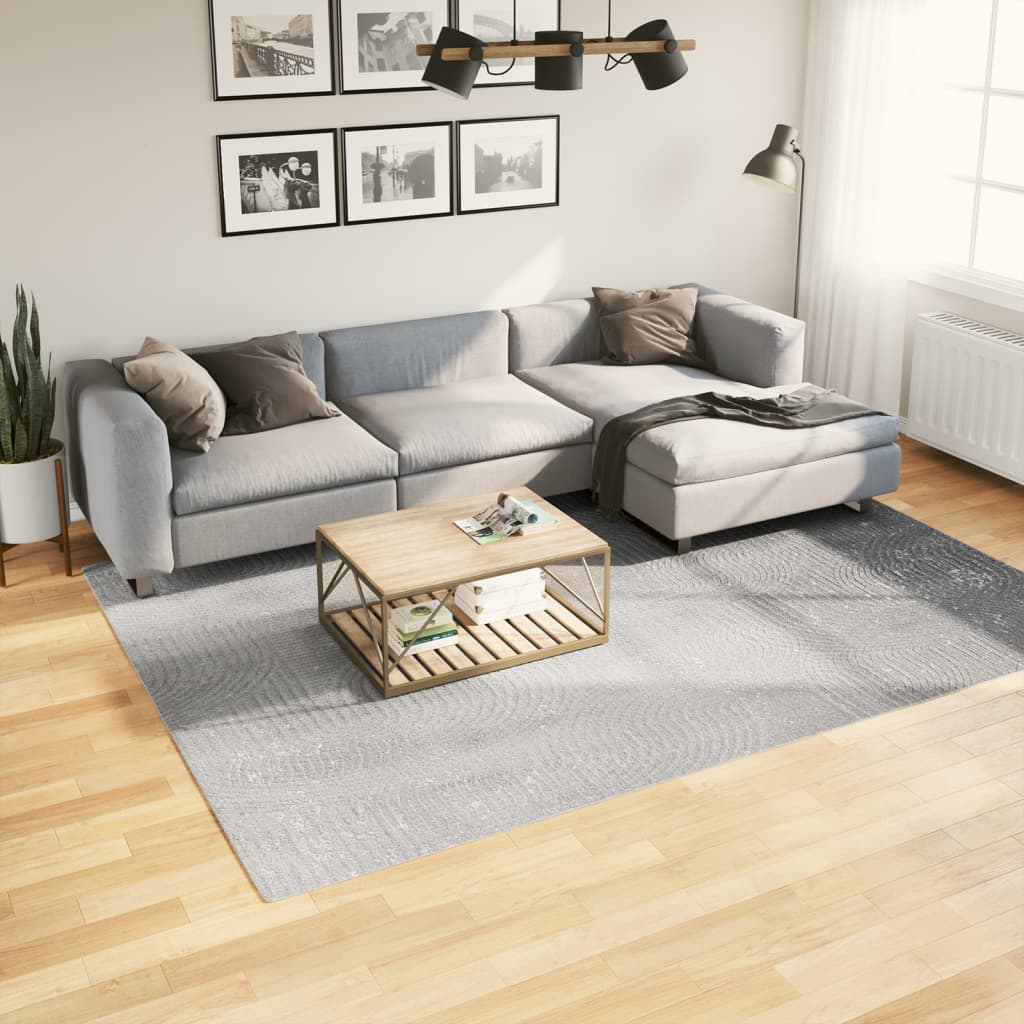Teppich IZA Kurzflor Skandi-Stil Anthrazit 80x150 cm