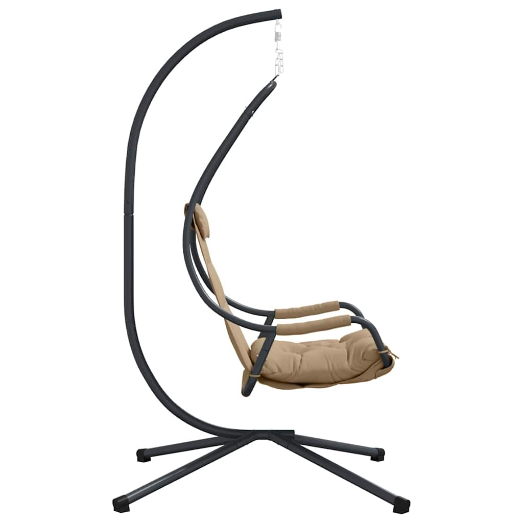 Hängendes Ei-Stuhl Anthrazit 94 x 107 x 196,5 cm Stahl