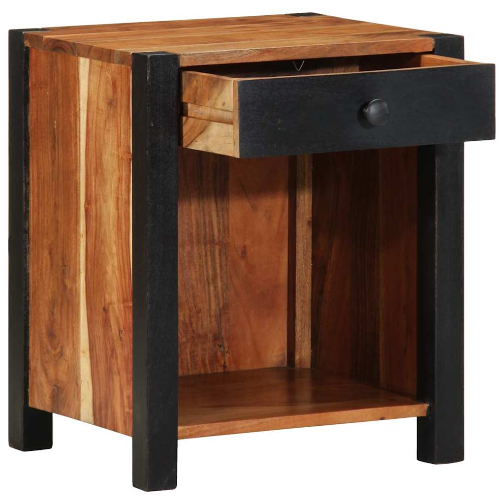 Nachttisch Braun 40 x 35 x 50 cm Massivholz Akazie