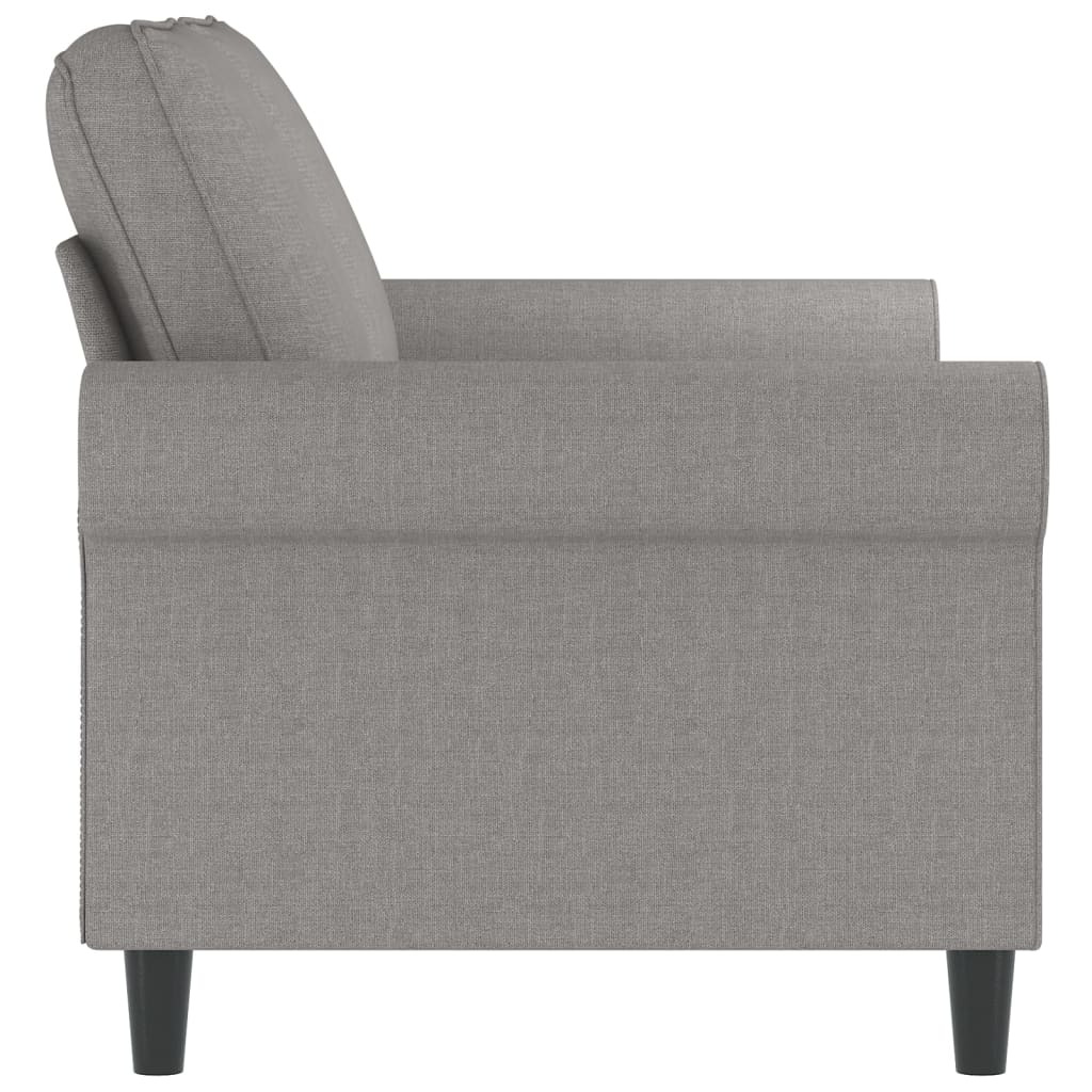 2-Sitzer-Sofa Hellgrau 120 cm Stoff