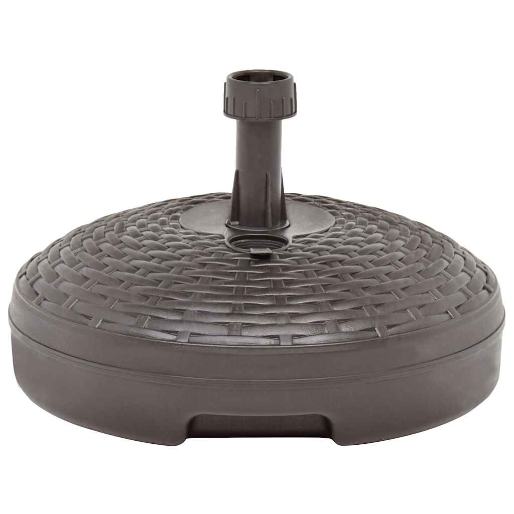Sonnenschirmständer Sand/Wasser 20 L Weiß Kunststoff Rattan