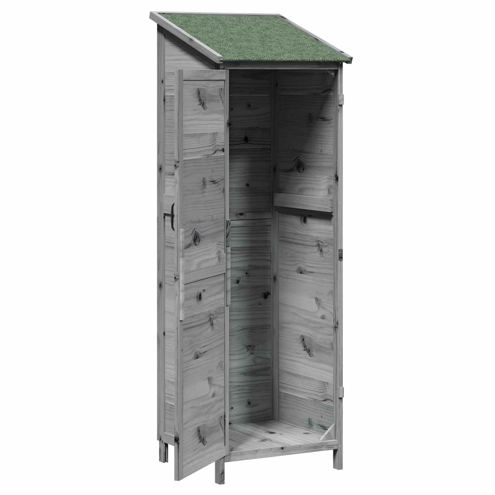 Gartenschuppen Natur 59,5 x 56 x 113,5 cm Massivholz aus Fichte