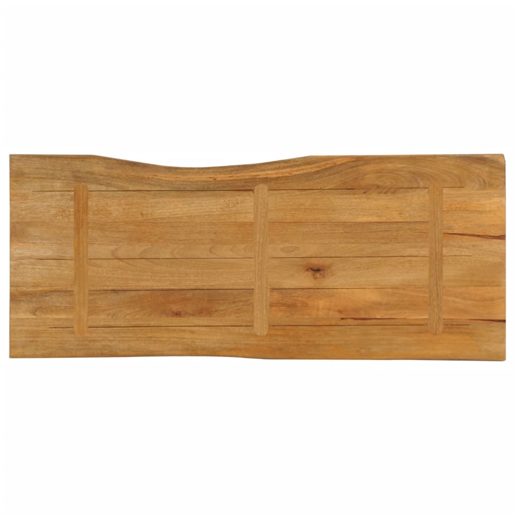 Tischplatte 40x40x2,5 cm Rechteckig Massivholz Akazie Baumkante