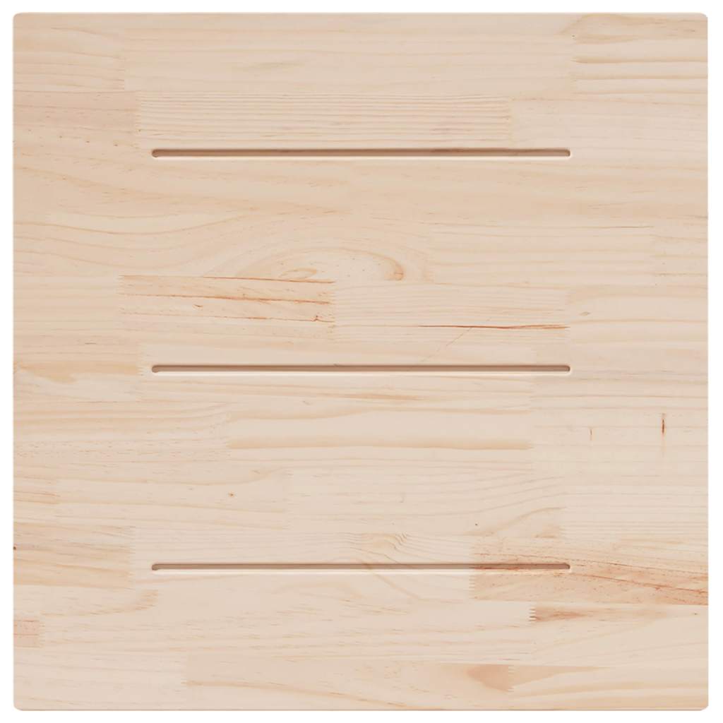 Tischplatte Weiß 40x40x2,5 cm Massivholz Kiefer Quadratisch