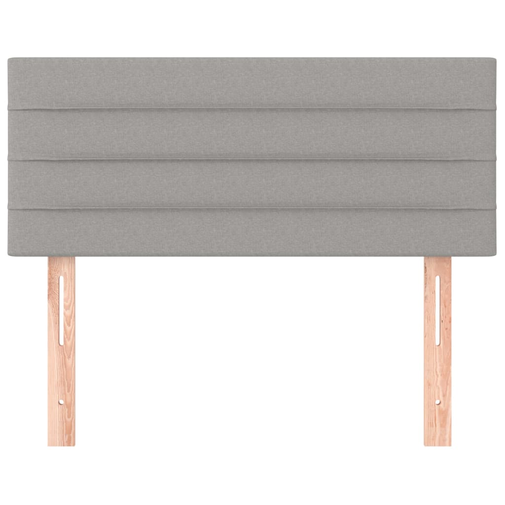 Kopfteil Hellgrau 80x5x118/128 cm Stoff