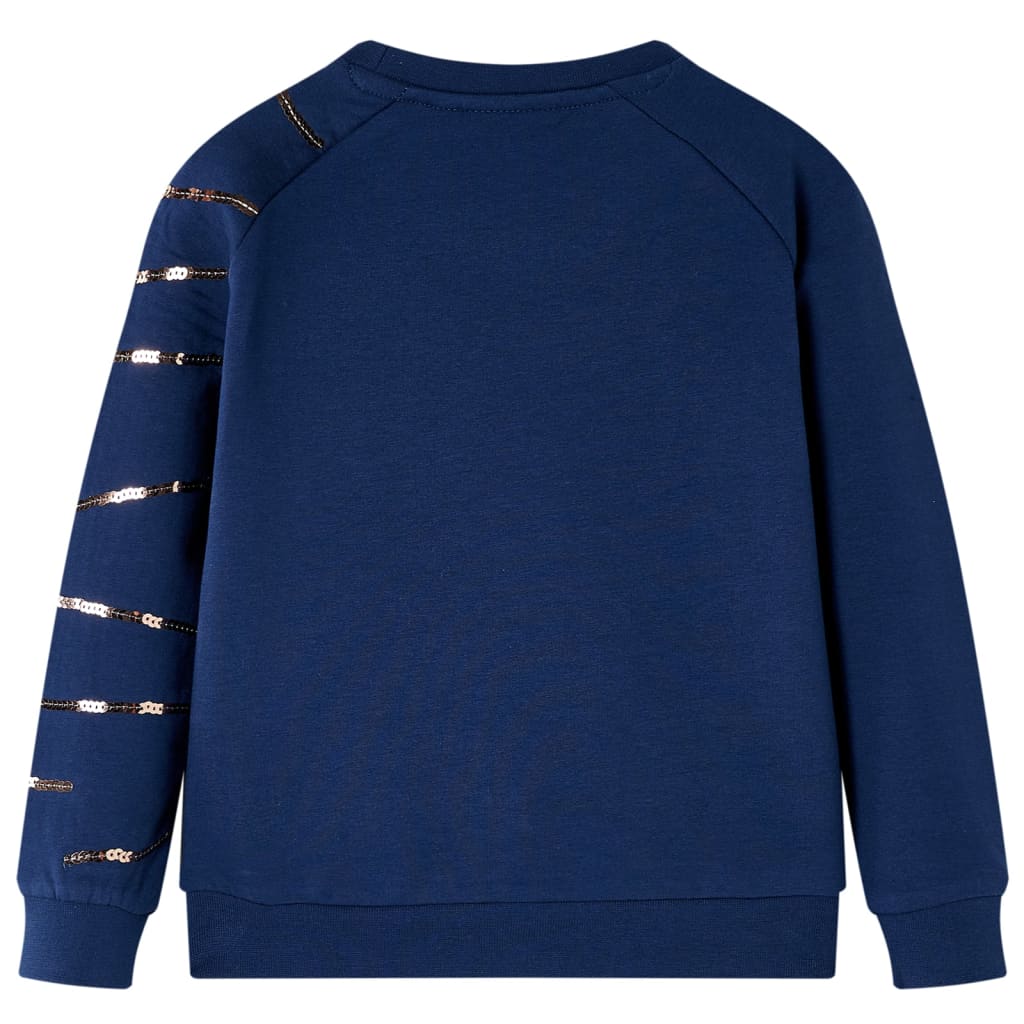 Kinder-Sweatshirt Marineblau 140