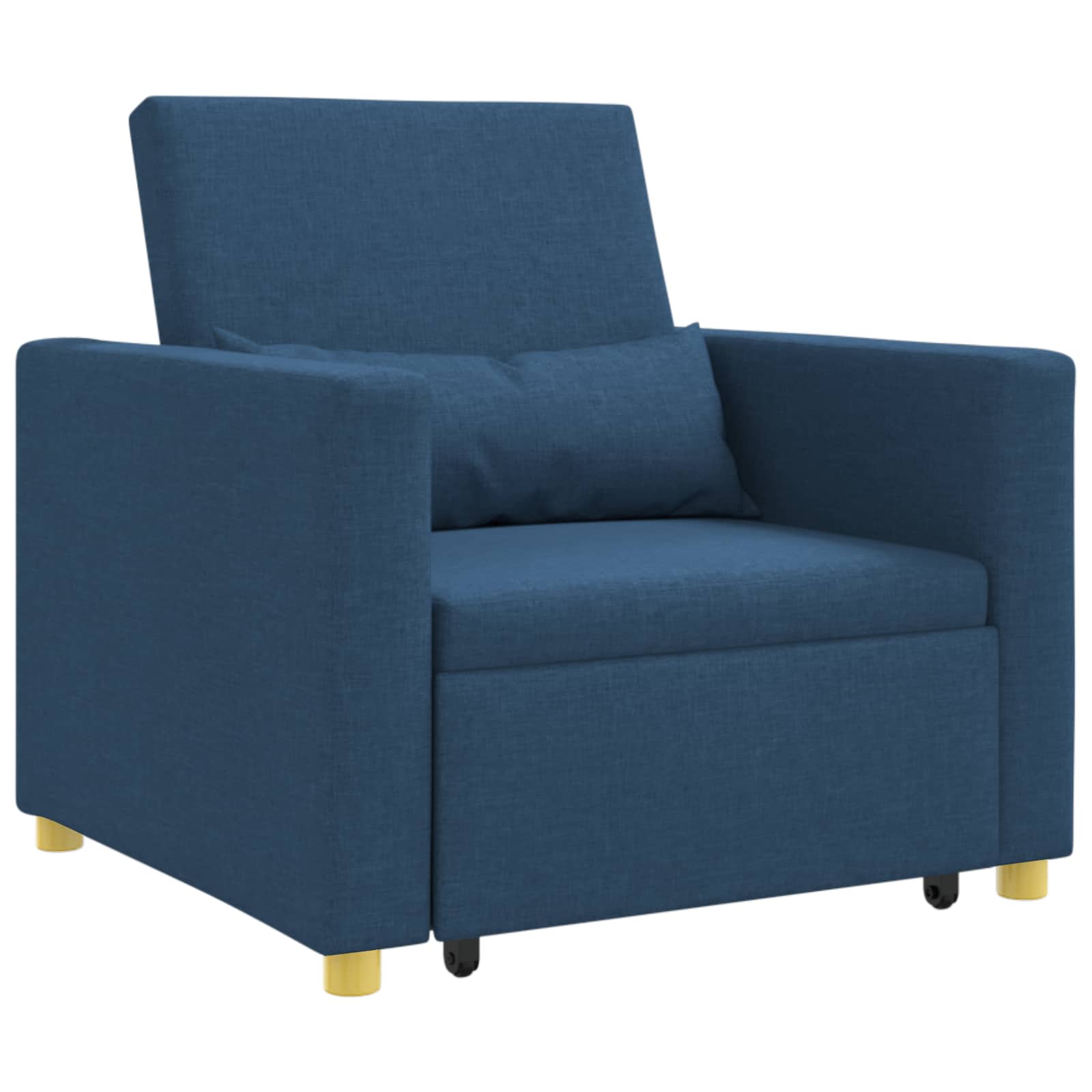 Ausziehbare Schlafcouch Einzel Hellgrau 90 x 165 x 87 cm Stoff