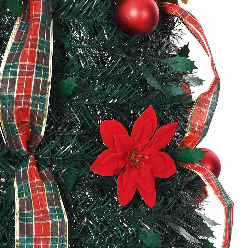 Künstlicher Weihnachtsbaum mit 50 LEDs Grün 125 cm PVC