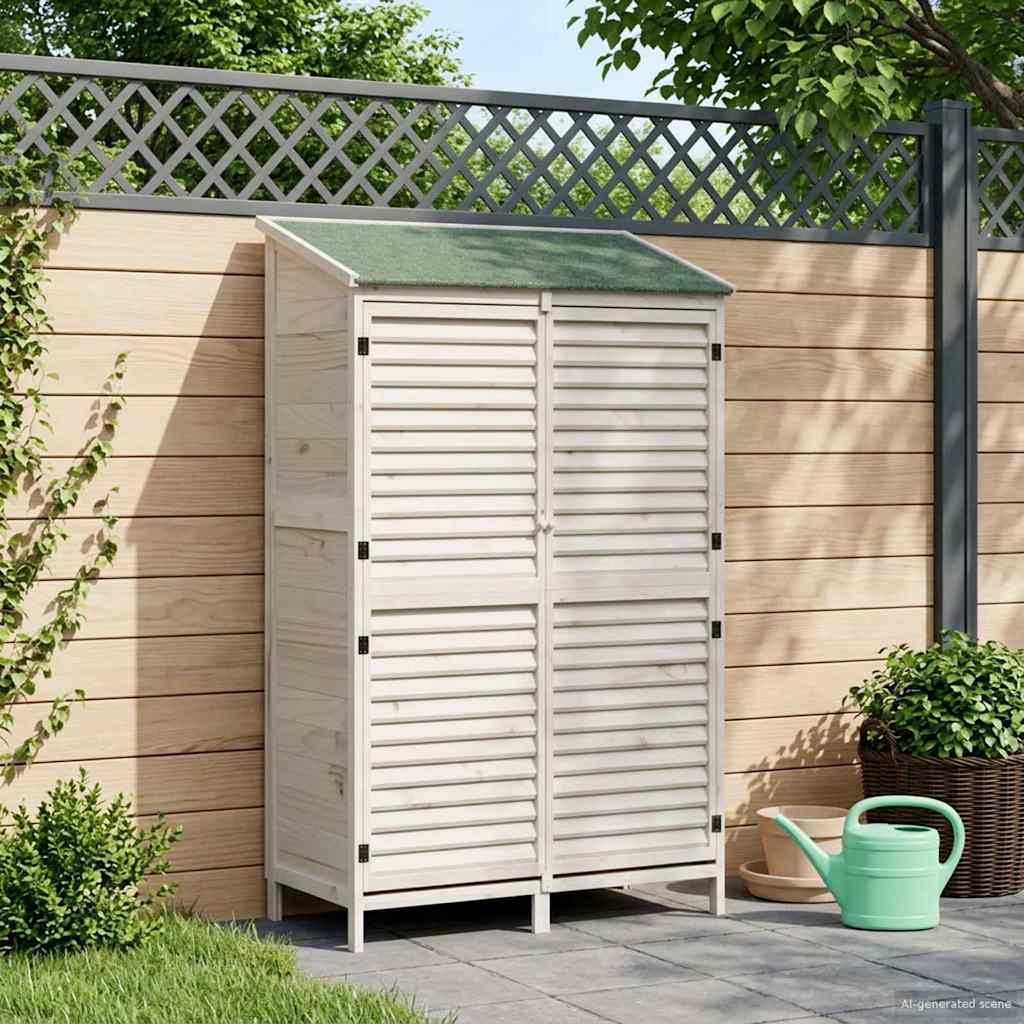 Gartenschuppen Natur 59 x 56 x 113,5 cm Massivholz aus Fichte