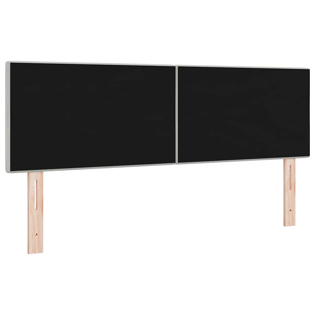 Kopfteil Hellgrau 80 cm Samt
