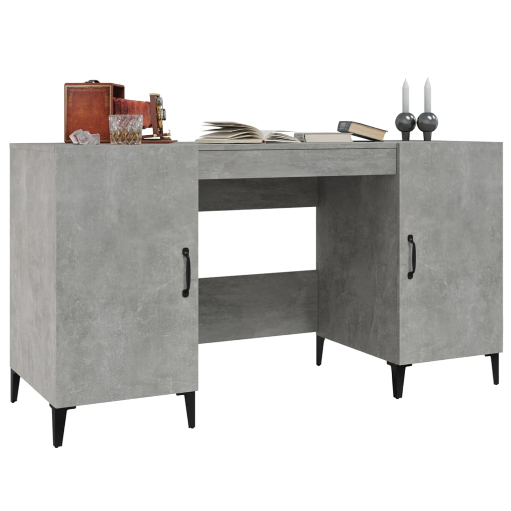 Schreibtisch mit Tür Altholz 140 x 50 x 75 cm Holzwerkstoff
