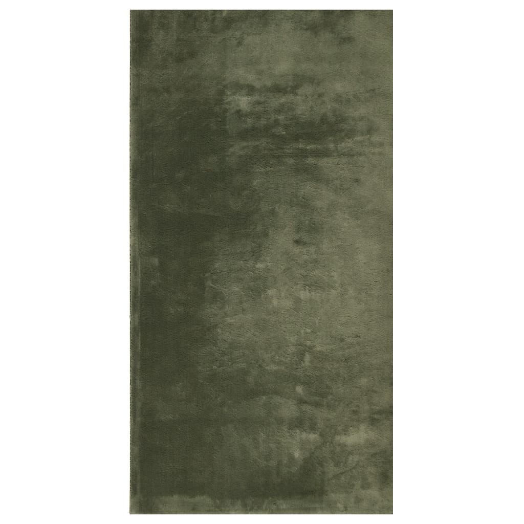 Teppich HUARTE Kurzflor Weich und Waschbar Anthrazit 60x110 cm