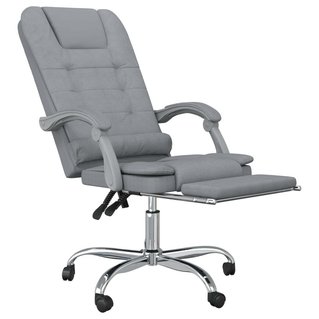 Bürostuhl mit Massagefunktion Taupe Stoff