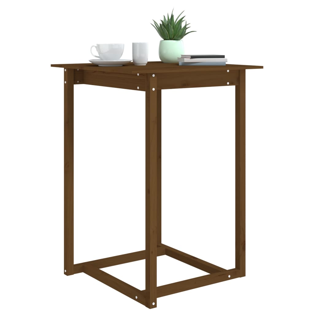 Bartisch 60x60x110 cm Massivholz Kiefer