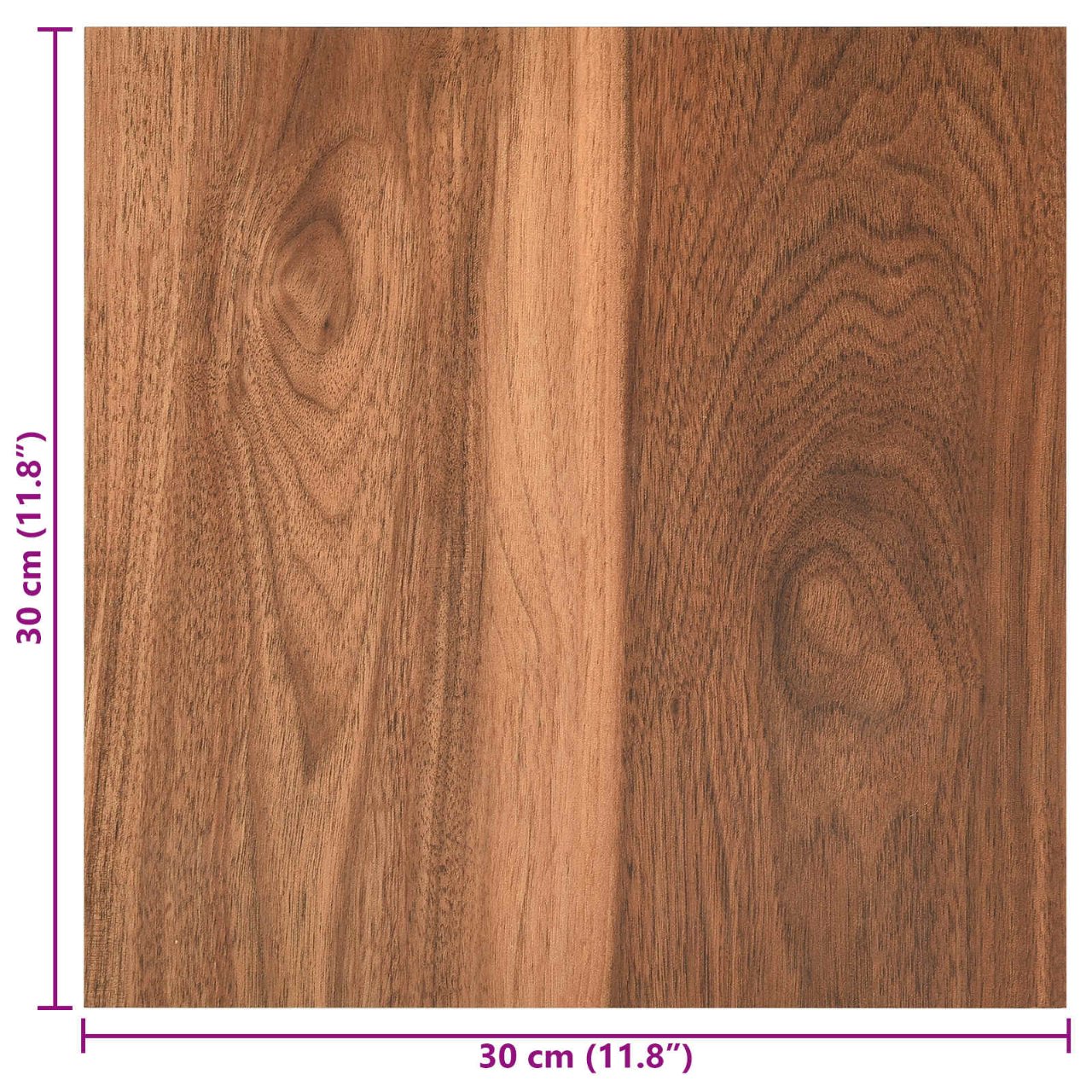 Selbstklebende Bodenplanken 30,5 x 30,5 cm 20 pcs PVC Betongrau