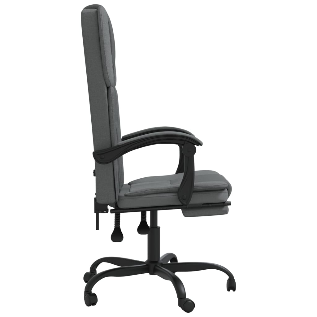 Bürostuhl mit Liegefunktion Taupe Stoff
