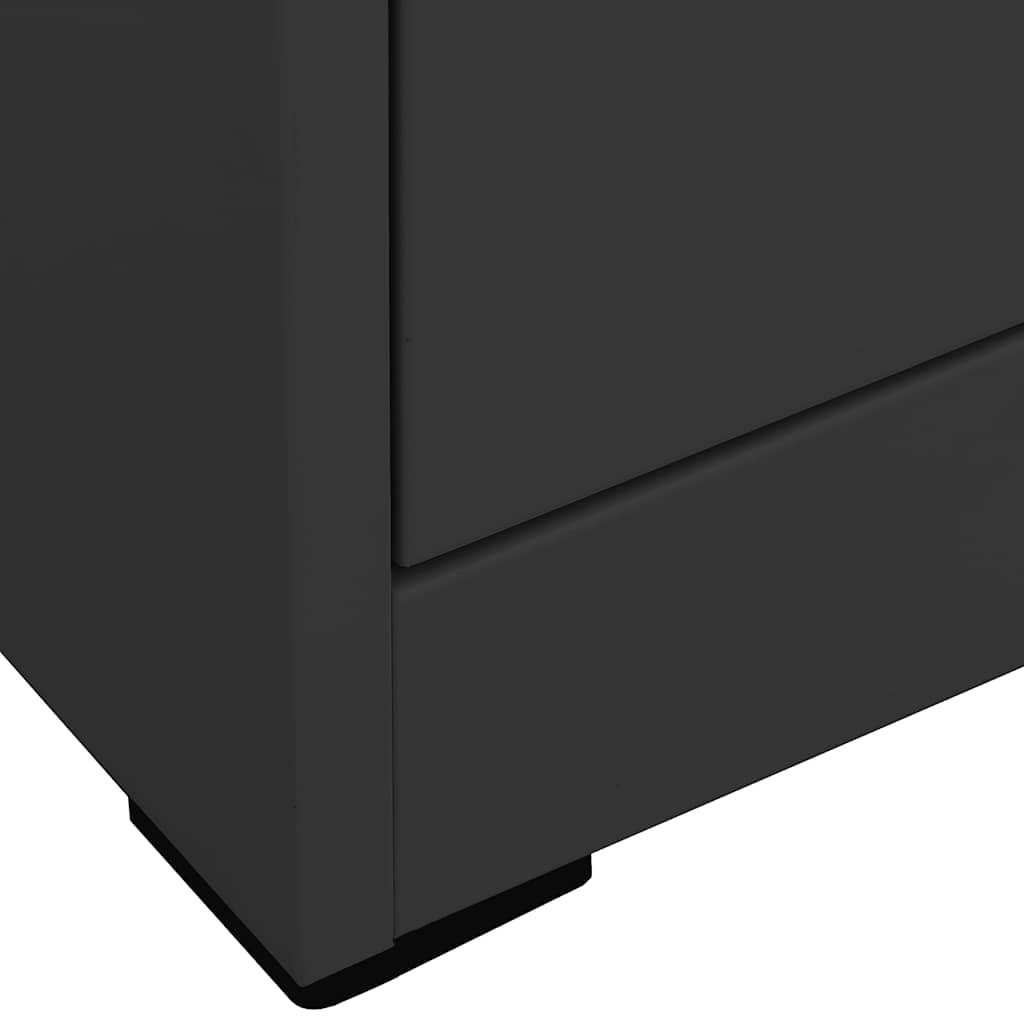 Aktenschrank Weiß 46x62x72,5 cm Stahl
