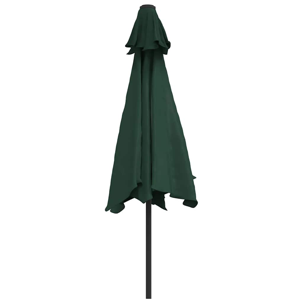 Sonnenschirm mit LED-Beleuchtung Stahl-Mast 300 cm Bordeauxrot