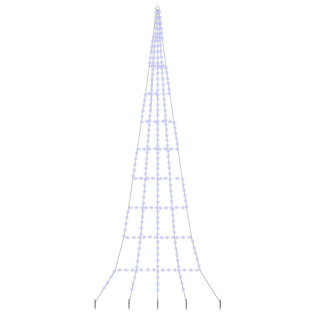 LED Weihnachtsbaum mit Erdspießen Warmes Weiß 182 cm Metall