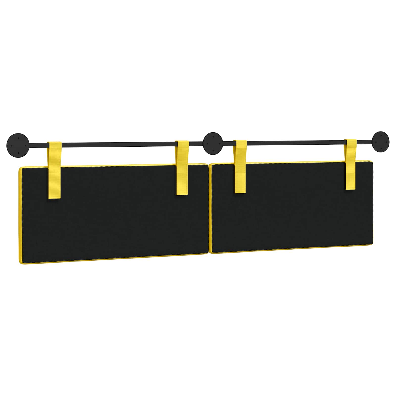 Hängendes Kopfteil Mit LED Licht Hellgrau Cordstoff