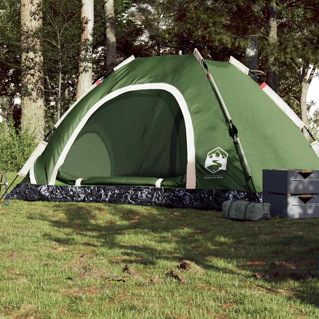 Campingzelt 2 Personen Grün Quick Release