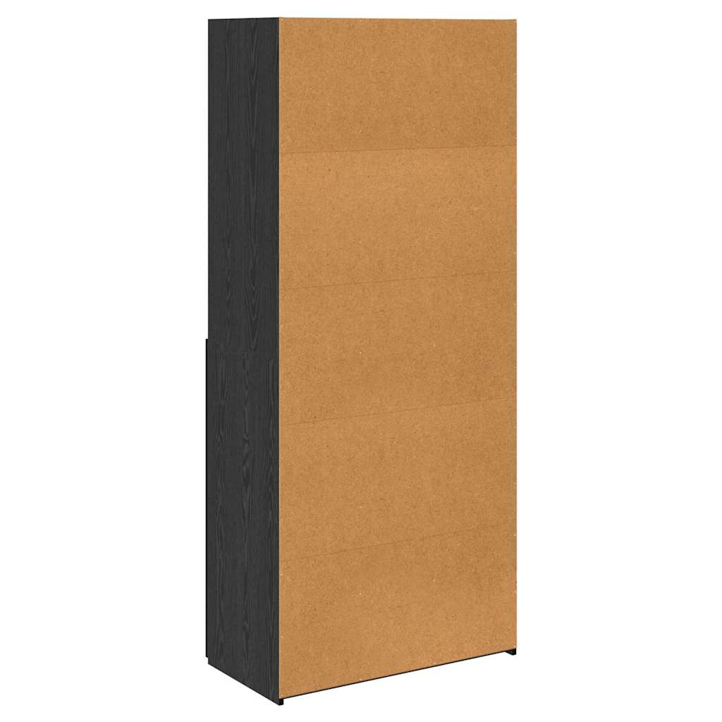 Highboard Altholz 80 x 42,5 x 185 cm Holzwerkstoff