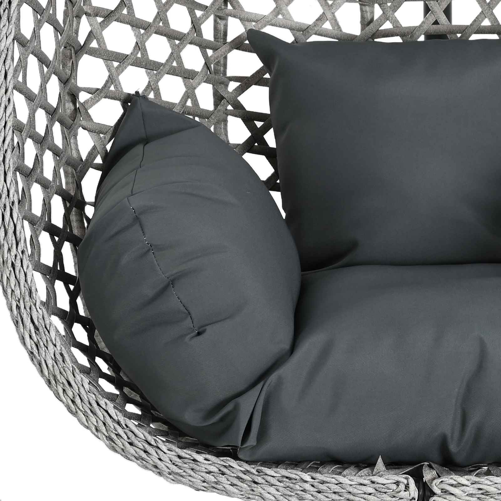 Hängesessel ohne Gestell Poly-Rattan 92 x 57,5 x 110 cm