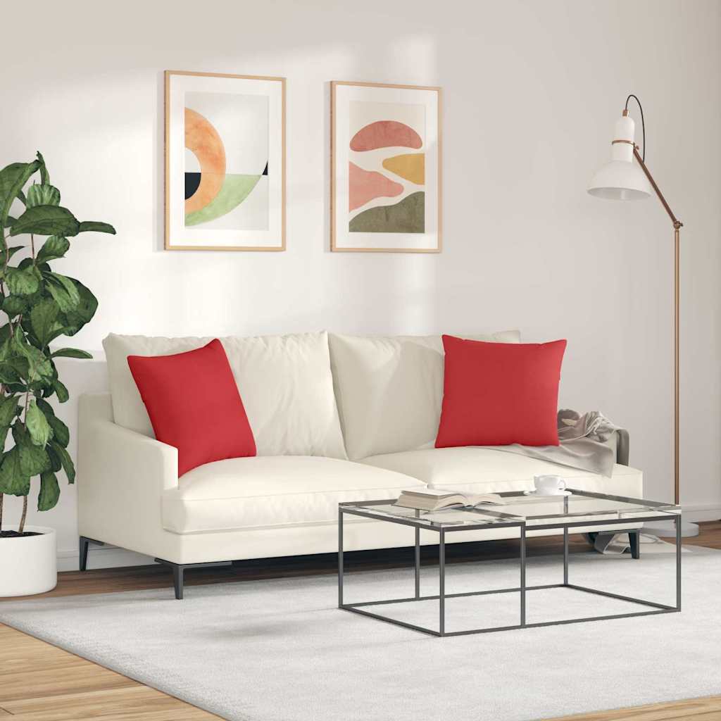 Sofakissen 2 pcs Hellgrau 50 x 30 cm Stoff
