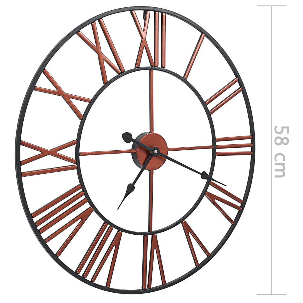 Wanduhr Metall 40 cm Golden