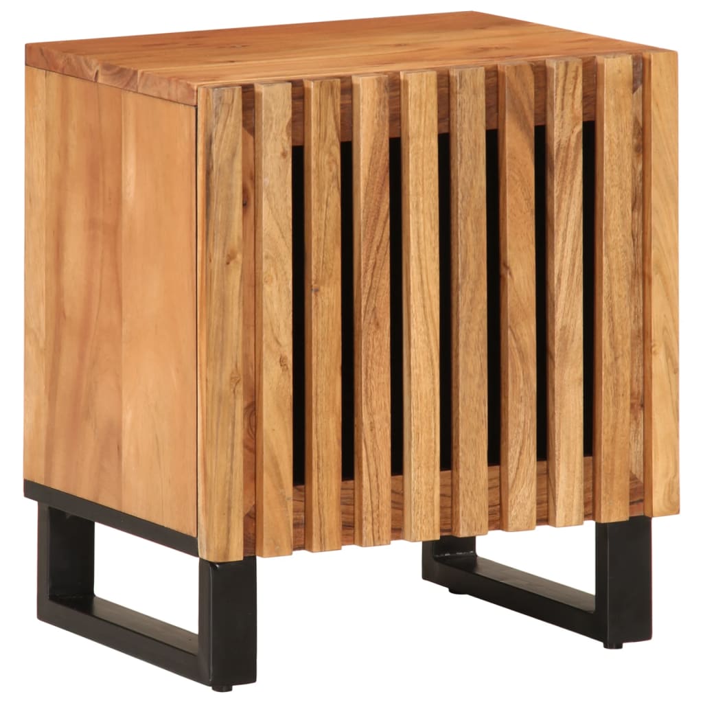 Nachttisch 40x34x46 cm Raues Mangoholz