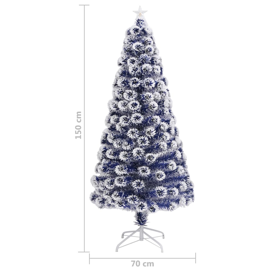 Vorbeleuchteter Weihnachtsbaum mit Ständer und LED 150 cm Glasfaser