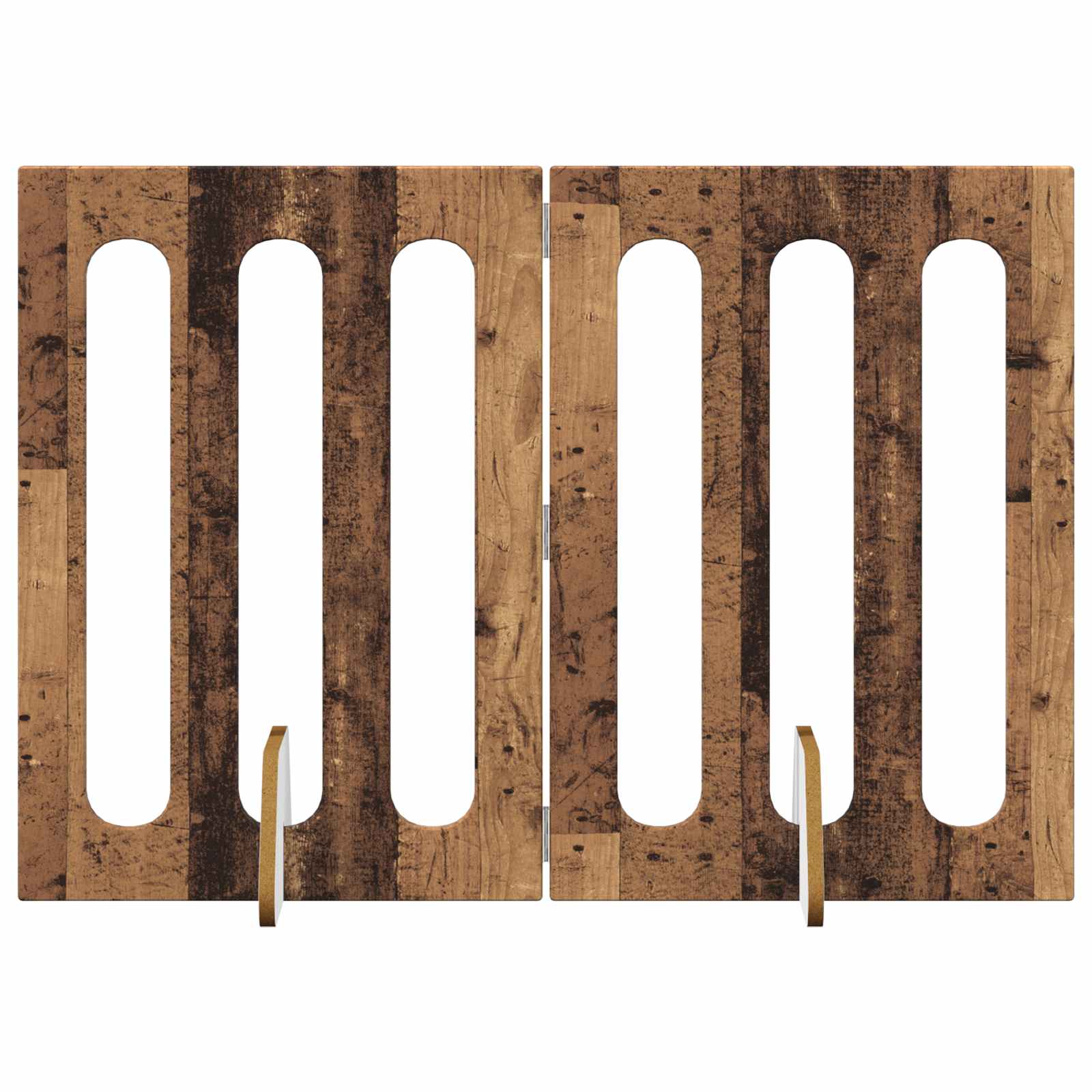 Faltbarer Haustierzaun 2 pcs Weiß 100,5 x 38 x 70 cm