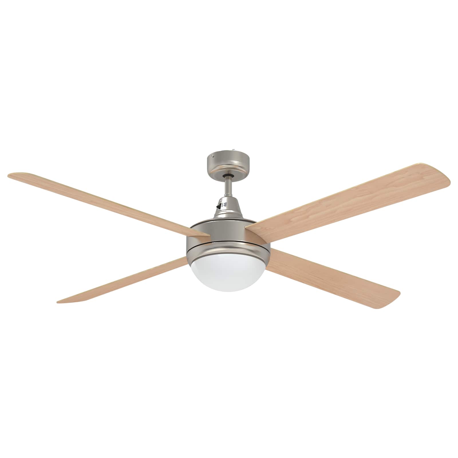 Deckenventilator mit Licht und Fernbedienung Ø 130 cm Weiß