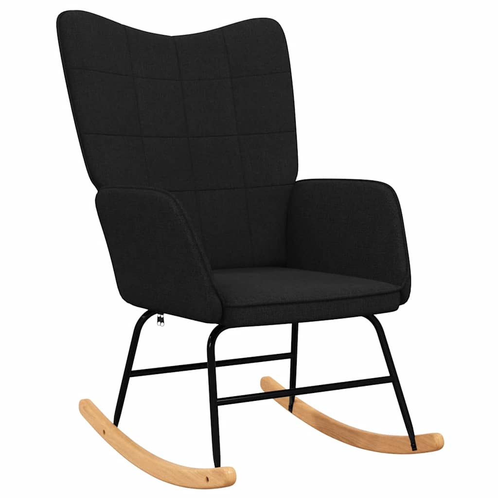 Schaukelstuhl Taupe Stoff