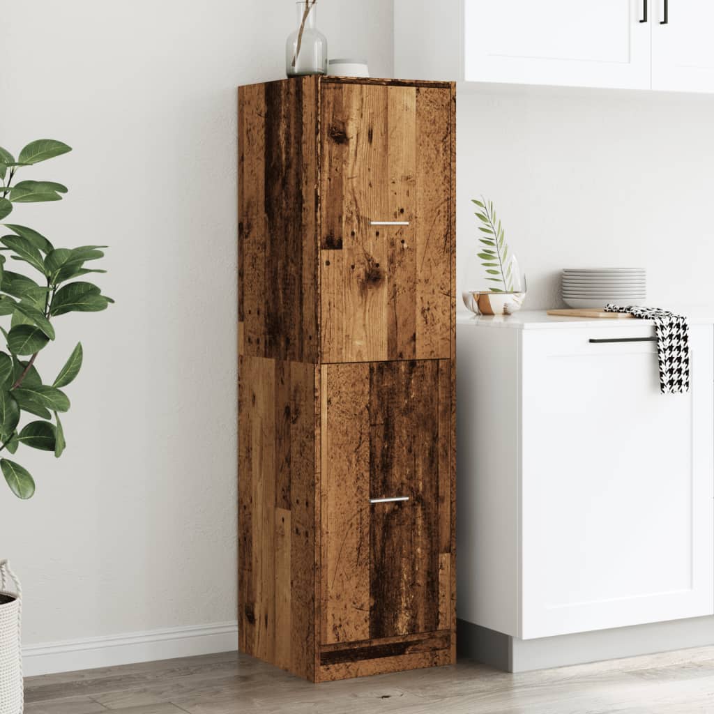Apothekerschrank Weiß 30 x 41 x 174,5 cm Holzwerkstoff
