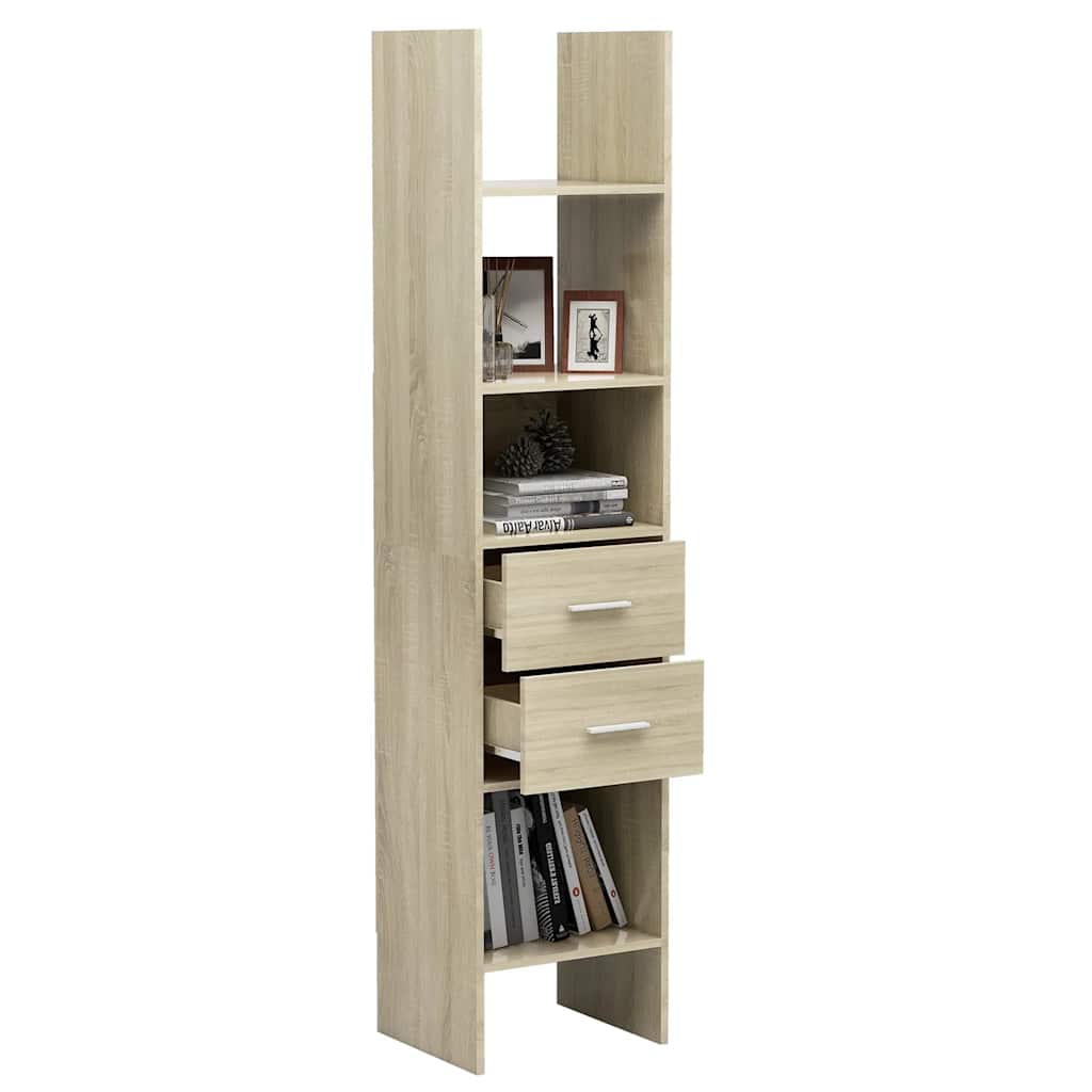 Bücherregal Weiß 40x35x180 cm Holzwerkstoff