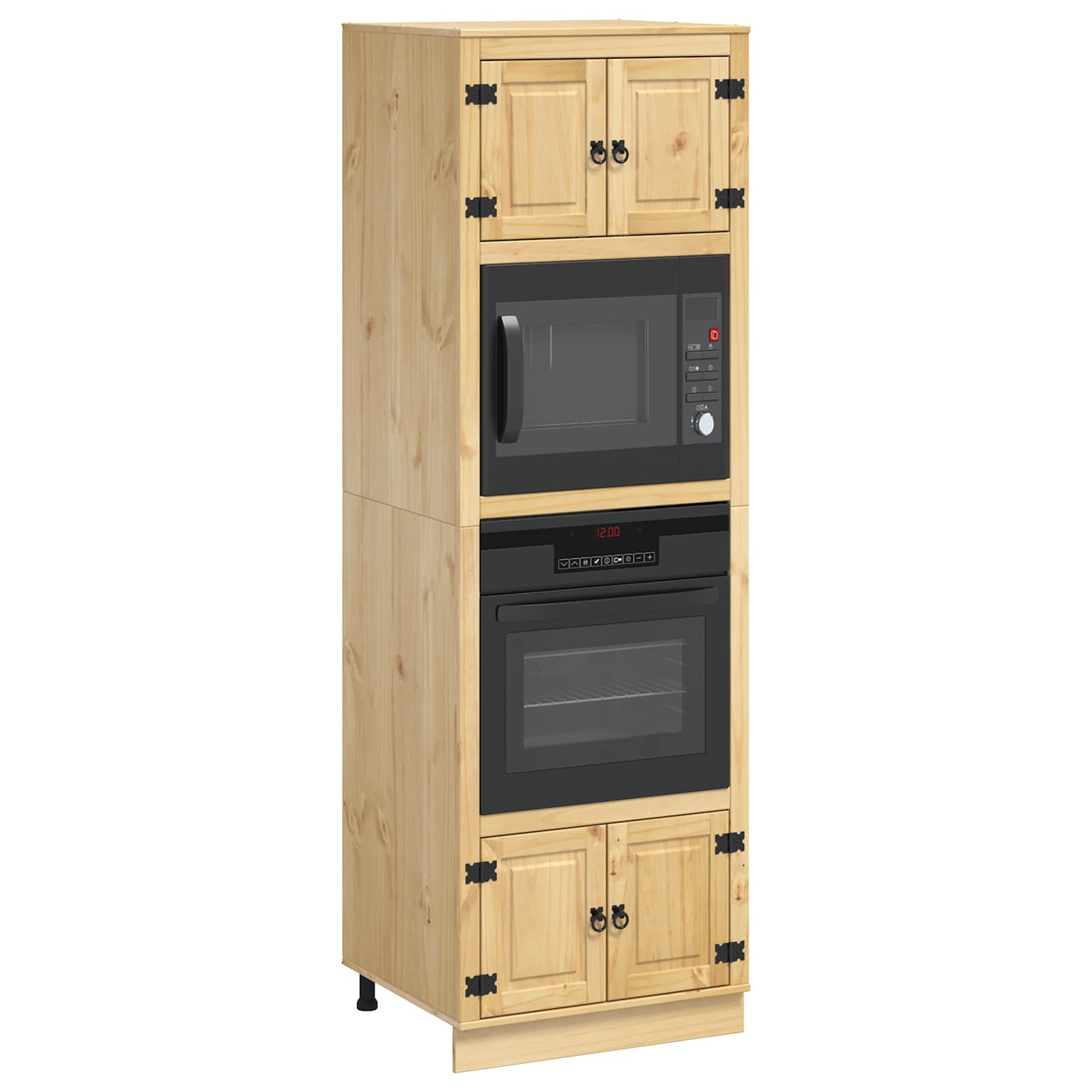 Schrank SKI Honigbraun 60 x 46 x 81,5 cm Massives Kiefernholz